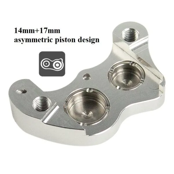 Lewis LH4 Axial Cylinder 4 Pistons Hydraulic Disc Brake Black - Afbeelding 7