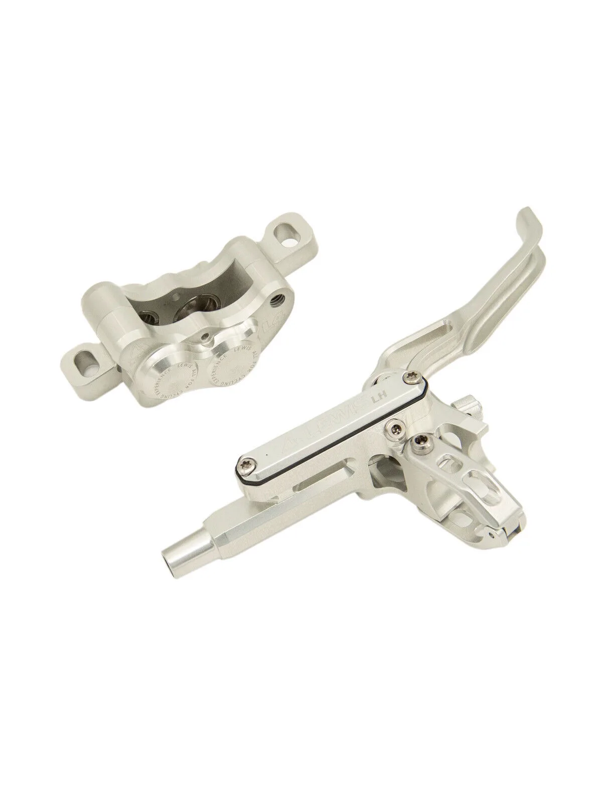 Lewis LH4 Axial Cylinder 4 Pistons Hydraulic Disc Brake Silver