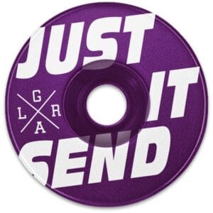 Loose Riders Stem Cap Purple "Just Send It"
