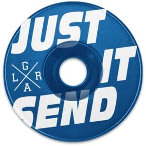 Loose Riders Stem Cap Bleu "Just Send It"